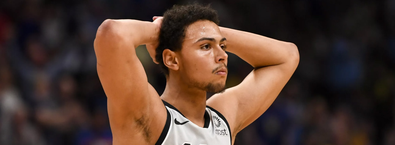 Bryn Forbes speaks to reporters after Spurs comeback falls short