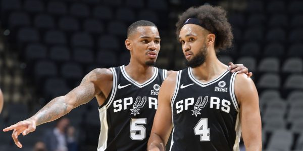 Derrick White and Dejounte Murray