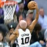 jeremy sochan dunk against the kings